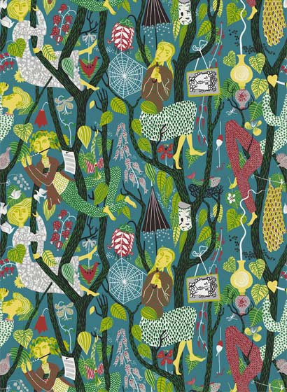 Stig Lindberg Tapete Melodi von Boras - 1756-3512.2