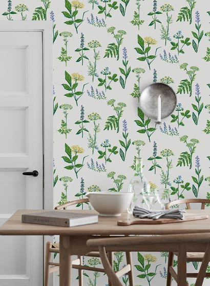 Lisbet Jobs Tapete Köksväxter von Boras-3521