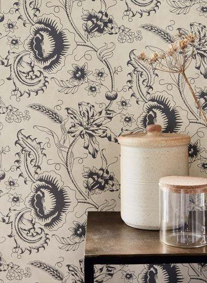 Little Greene Papier peint Woodblock Mono-3582 Little Greene Papier peint Woodblock Mono-3582