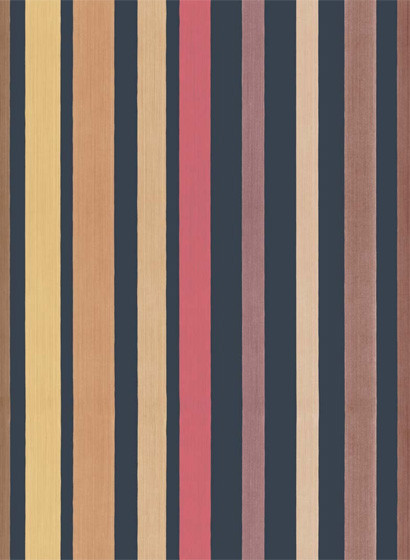 Cole & Son Carta da parati Carousel Stripe - Charcoal/ Reds-3613.3 Cole & Son Carta da parati Carousel Stripe - Charcoal/ Reds-3613.3
