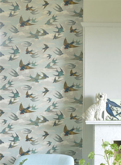 John Derian Papier peint Chimney Swallows-3663 John Derian Papier peint Chimney Swallows-3663