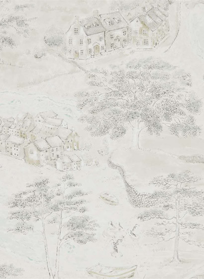 Sanderson Papier peint Sea Houses-3677 Sanderson Papier peint Sea Houses-3677