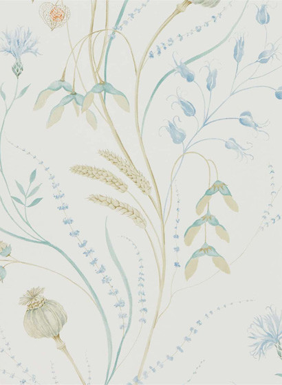 Sanderson Wallpaper Summer Harvest Cornflower/ Wheat-3684.2