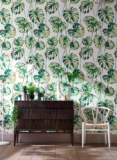 Florale Tapete Kelapa von Harlequin-3861