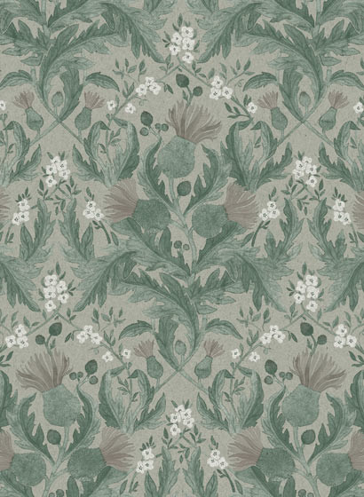 Florale Tapete Thistle von Boras - 7203-3875.1 Florale Tapete Thistle von Boras - 7203-3875.1