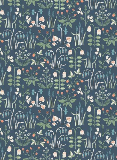 BoråsTapeter Papier peint Strawberry Field - 7215-3880.2 BoråsTapeter Papier peint Strawberry Field - 7215-3880.2