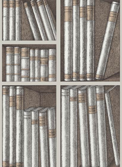 Cole & Son Wallpaper Ex Libris Stone and Linen-3893.3