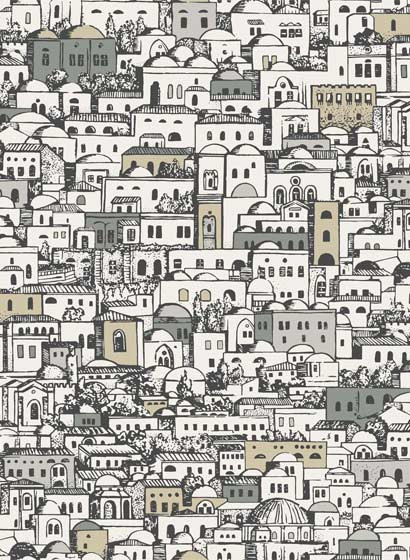 Tapete Mediterranea von Cole and Son - White/ Metallic-3895.2 Tapete Mediterranea von Cole and Son - White/ Metallic-3895.2