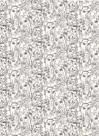 Jean Paul Gaultier Papier peint Croquis-3901 Jean Paul Gaultier Papier peint Croquis-3901