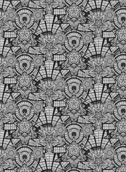 Geometrische Tapete Coupole von Jean Paul Gaultier - Argent-3906.2 Geometrische Tapete Coupole von Jean Paul Gaultier - Argent-3906.2