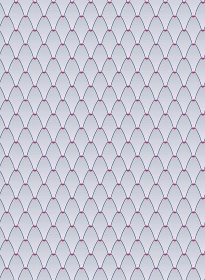 Ailanto Carta da parati Leaf Me Alone - Blue/ Magenta-3916.1