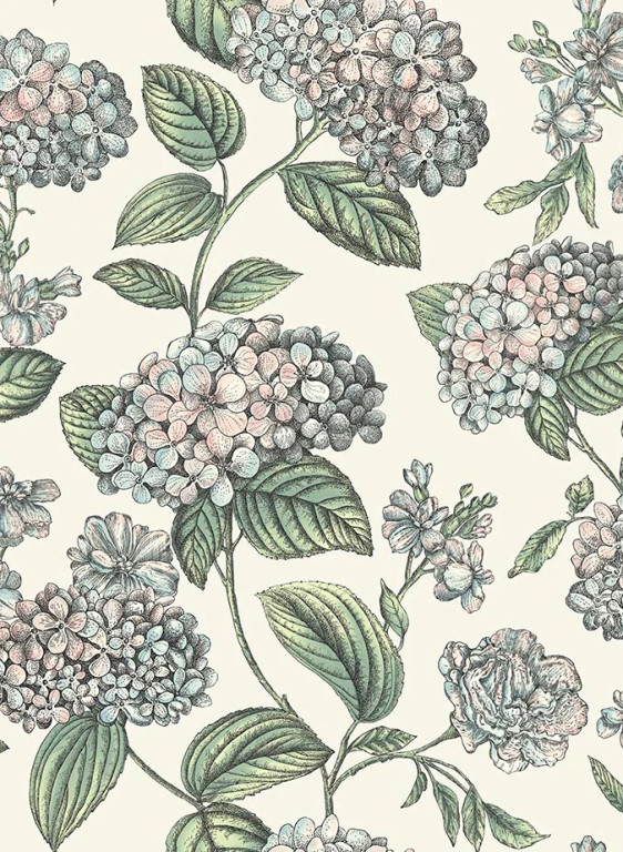 Cole & Son Tapete Ramo di Ortensia - Pastel on Stone-9943.2 Cole & Son Tapete Ramo di Ortensia - Pastel on Stone-9943.2