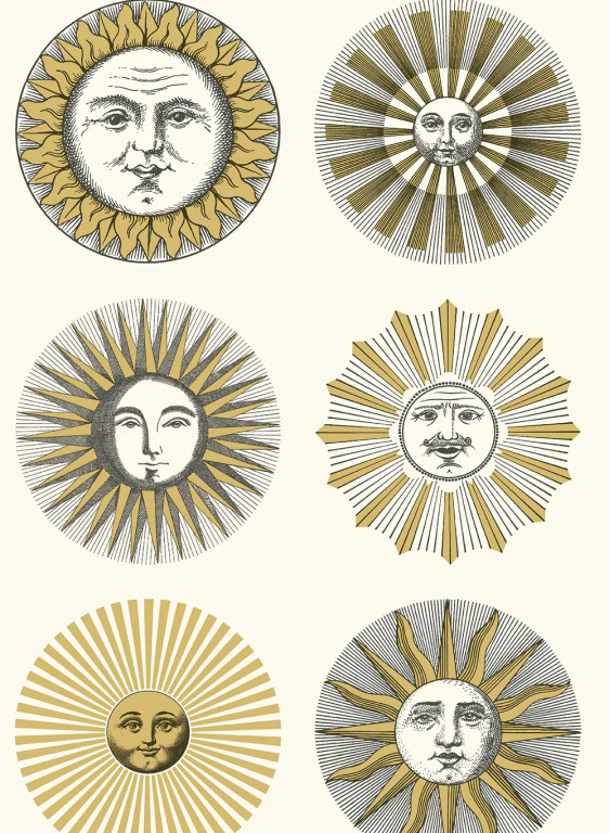 Cole & Son Papier peint Soli - Cream/Gold-9948.2 Cole & Son Papier peint Soli - Cream/Gold-9948.2