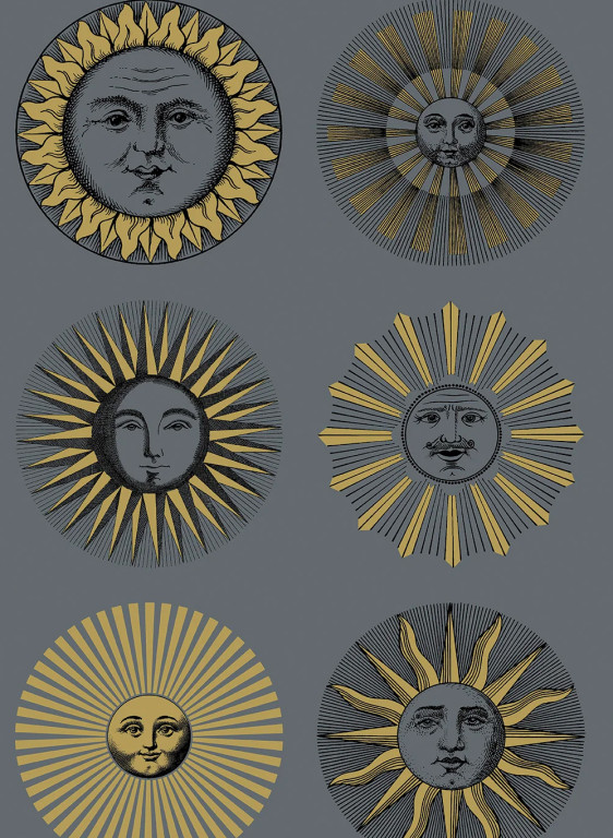 Cole & Son Tapete Soli - Midnight/ Soft Gold-9948.4 Cole & Son Tapete Soli - Midnight/ Soft Gold-9948.4