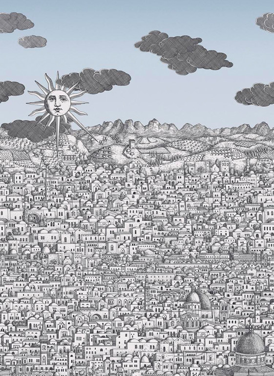 Cole & Son Tapete Vista Mediterranea - Blue Ombre Sky-9950.3