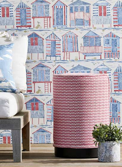 Sanderson Papier peint Beach Huts-4037 Sanderson Papier peint Beach Huts-4037