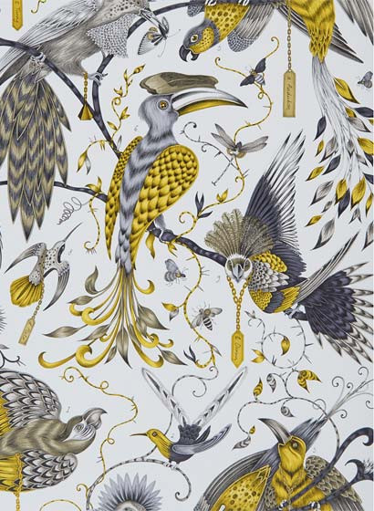 Clarke & Clarke Wallpaper Audubon Gold-4056.3