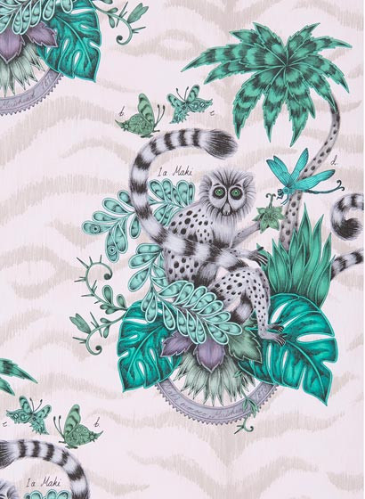 Clarke & Clarke Wallpaper Lemur-4059