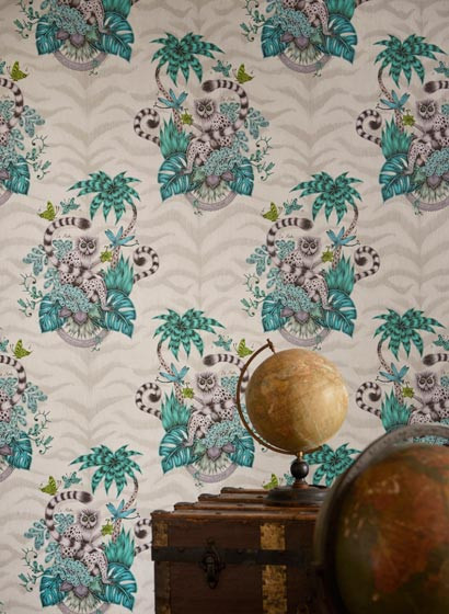 Clarke & Clarke Wallpaper Lemur-4059