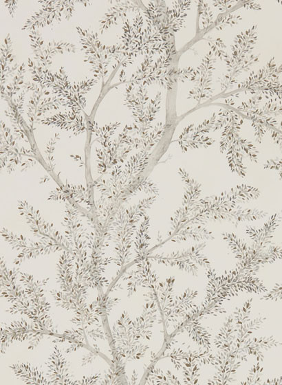 Sanderson Wallpaper Farthing Wood Silver-4083.1