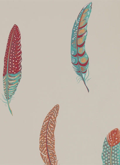 Feder Tapete Lismore von Sanderson - Russet-4087.2