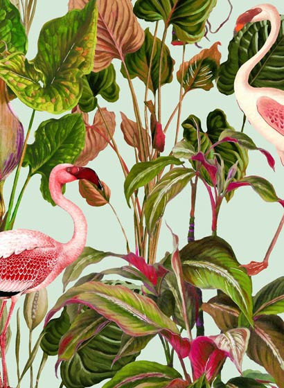 Flamingo Tapete Beverly Hills von MINDTHEGAP - WP20358-4116.2 Flamingo Tapete Beverly Hills von MINDTHEGAP - WP20358-4116.2
