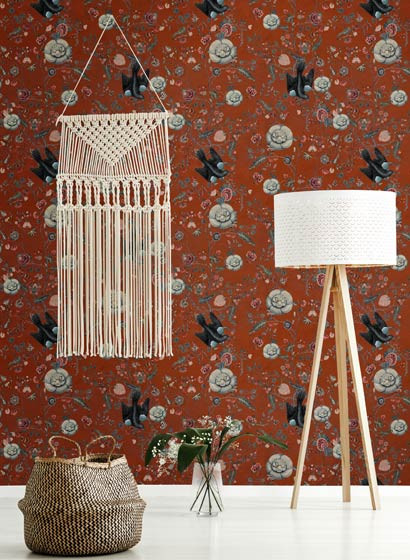 MINDTHEGAP Wallpaper Black Bird-4157 MINDTHEGAP Wallpaper Black Bird-4157