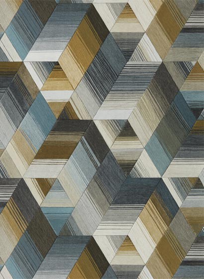 Geometrische Tapete Arccos von Harlequin - Ochre/ Steel-4199.2 Geometrische Tapete Arccos von Harlequin - Ochre/ Steel-4199.2