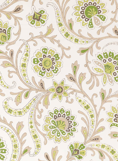 Tapete Bavilles von Nina Campbell - Green/ Taupe-4208.4 Tapete Bavilles von Nina Campbell - Green/ Taupe-4208.4