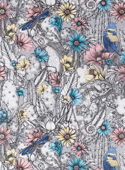 Matthew Williamson Wallpaper Cactus Garden-4222 Matthew Williamson Wallpaper Cactus Garden-4222