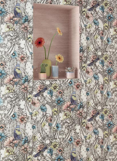 Matthew Williamson Wallpaper Cactus Garden-4222 Matthew Williamson Wallpaper Cactus Garden-4222