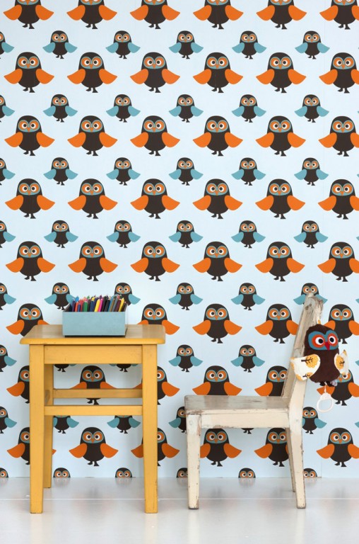 Ferm Living Wallpaper owls-422 Ferm Living Wallpaper owls-422