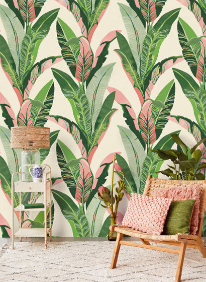 Bananenblätter Wandbild Miami von Eijffinger-4339 Bananenblätter Wandbild Miami von Eijffinger-4339
