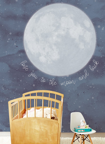 Wandbild Over the Moon von Eijffinger-4378 Wandbild Over the Moon von Eijffinger-4378