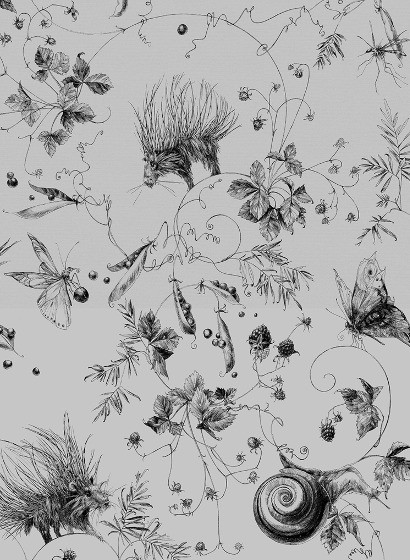 Garten-Tapete Jardin Les Arabesques - Gris Bleuté-4483.4 Garten-Tapete Jardin Les Arabesques - Gris Bleuté-4483.4