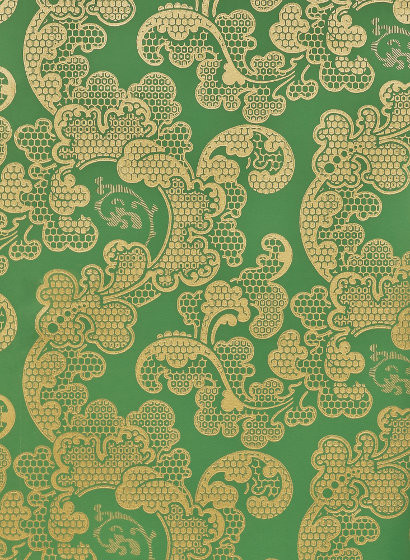 Isidore Leroy Papier peint Eugénie - Vert Doré-4634.7 Isidore Leroy Papier peint Eugénie - Vert Doré-4634.7