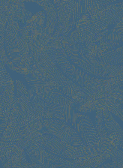 Feder Tapete Plumes von Isidore Leroy - Bleu-4641.1 Feder Tapete Plumes von Isidore Leroy - Bleu-4641.1