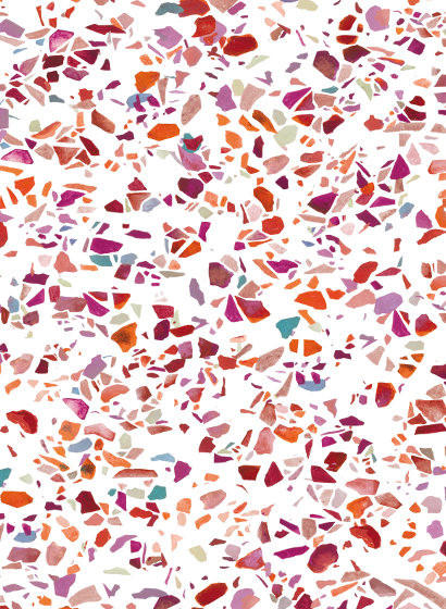 Wandbild Terrazzo von Isidore Leroy - Rouge-4645.2 Wandbild Terrazzo von Isidore Leroy - Rouge-4645.2