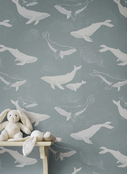 BoråsTapeter Papier peint Whales-4719 BoråsTapeter Papier peint Whales-4719