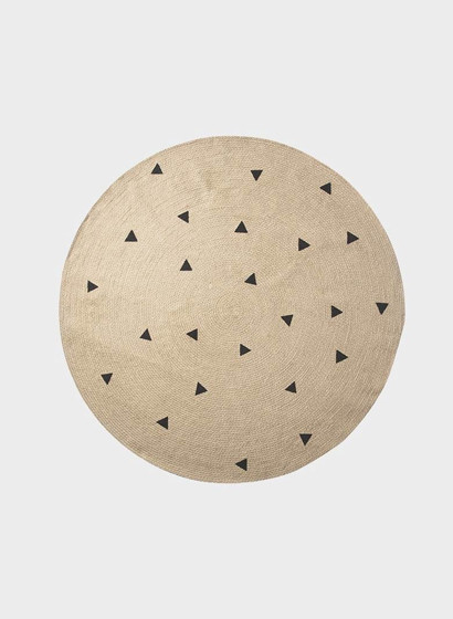 Jute Teppich Black Triangles von Ferm Living - Large-5010