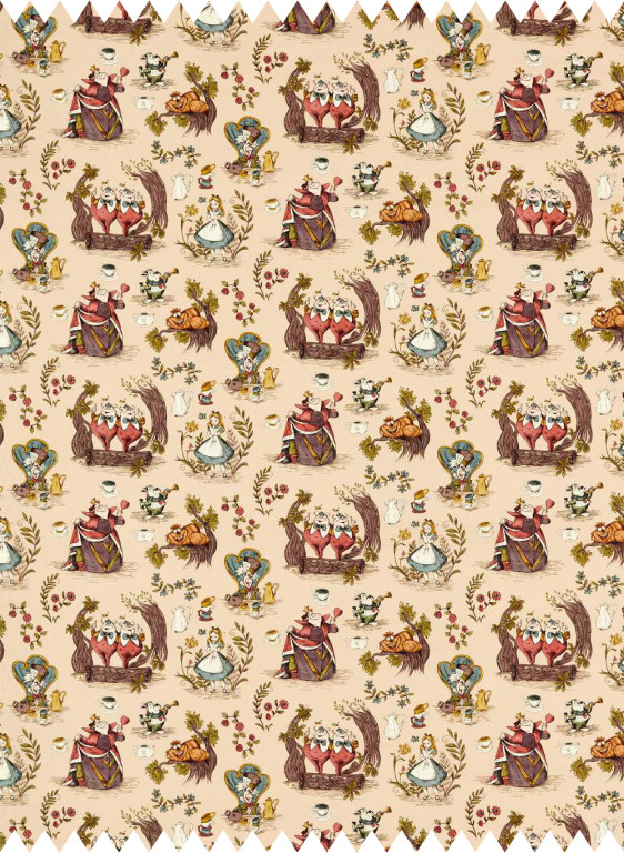 Sanderson Tissu Alice in Wonderland-50265 Sanderson Tissu Alice in Wonderland-50265
