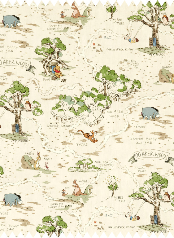 Sanderson Tissu Hundred Acre Wood-50269 Sanderson Tissu Hundred Acre Wood-50269