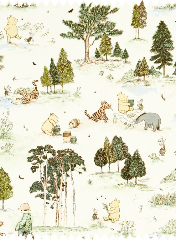 Sanderson Tissu Winnie the Pooh-50275 Sanderson Tissu Winnie the Pooh-50275