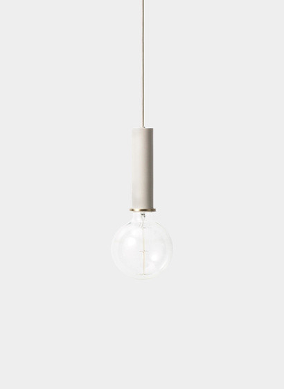 Ferm Living Sockel Pendelleuchte High - Light Grey-5139