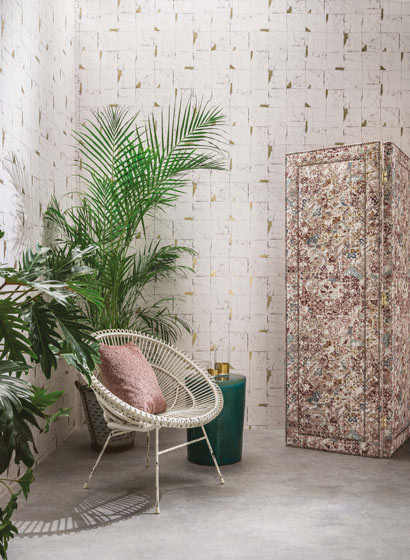 Osborne & Little Wallpaper Faenza Tile-5197 Osborne & Little Wallpaper Faenza Tile-5197