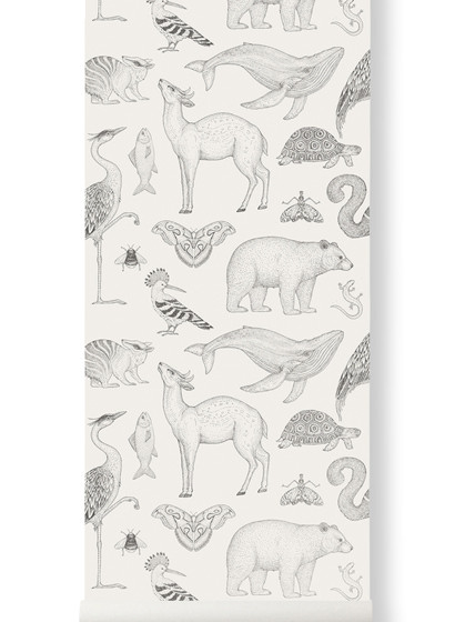 Tier Tapete Animals von Katie Scott - Off-White-5191.3 Tier Tapete Animals von Katie Scott - Off-White-5191.3