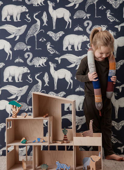 Ferm Living Wallpaper Animals-5191 Ferm Living Wallpaper Animals-5191