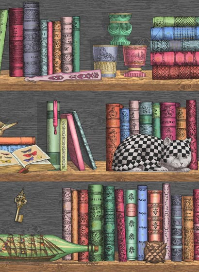 Fornasetti Tapete Libreria von Cole and Son - Rich Multi-5200.1 Fornasetti Tapete Libreria von Cole and Son - Rich Multi-5200.1