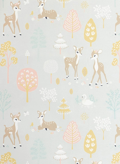 Majvillan Papier peint Golden Woods - Soft Grey-5205.1 Majvillan Papier peint Golden Woods - Soft Grey-5205.1