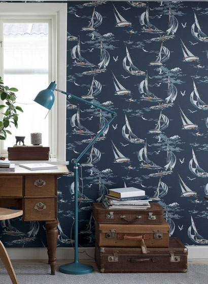 Maritime Tapete Sailboats von Boras-5218